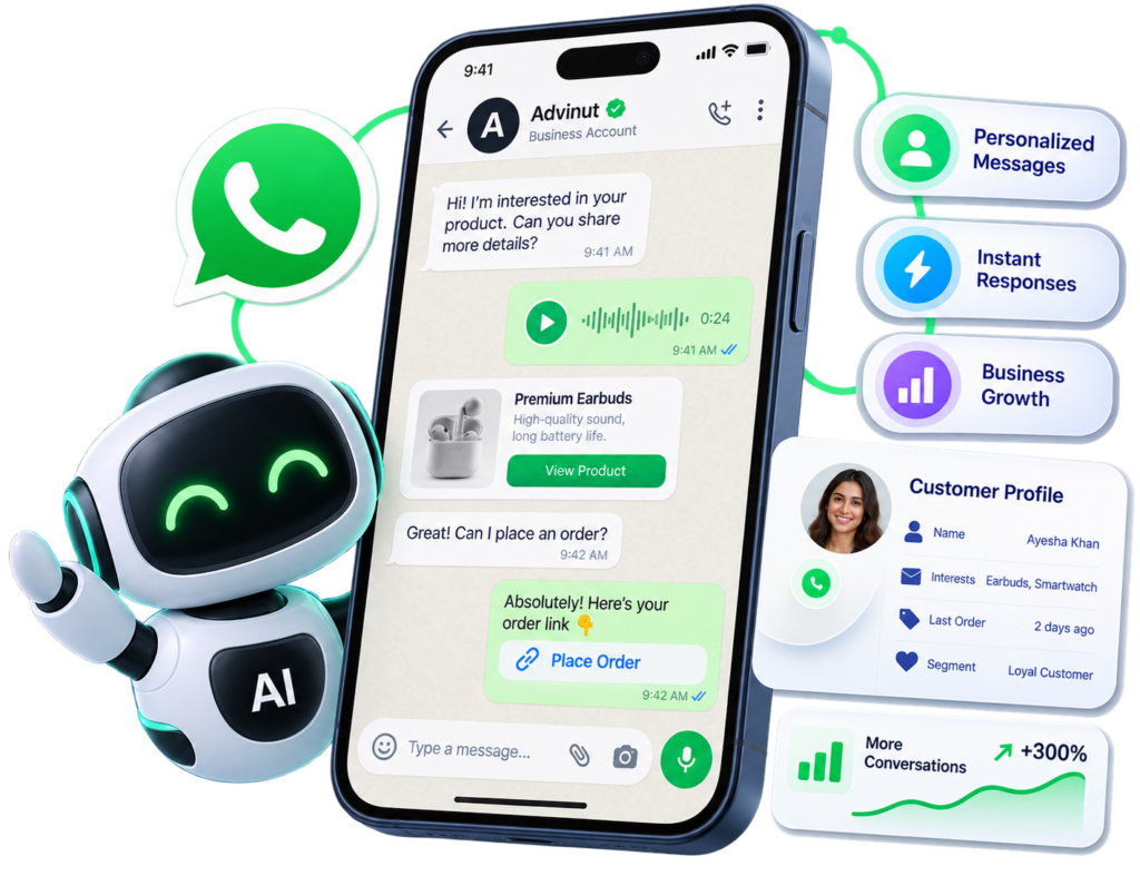 AI-powered personalized WhatsApp communication